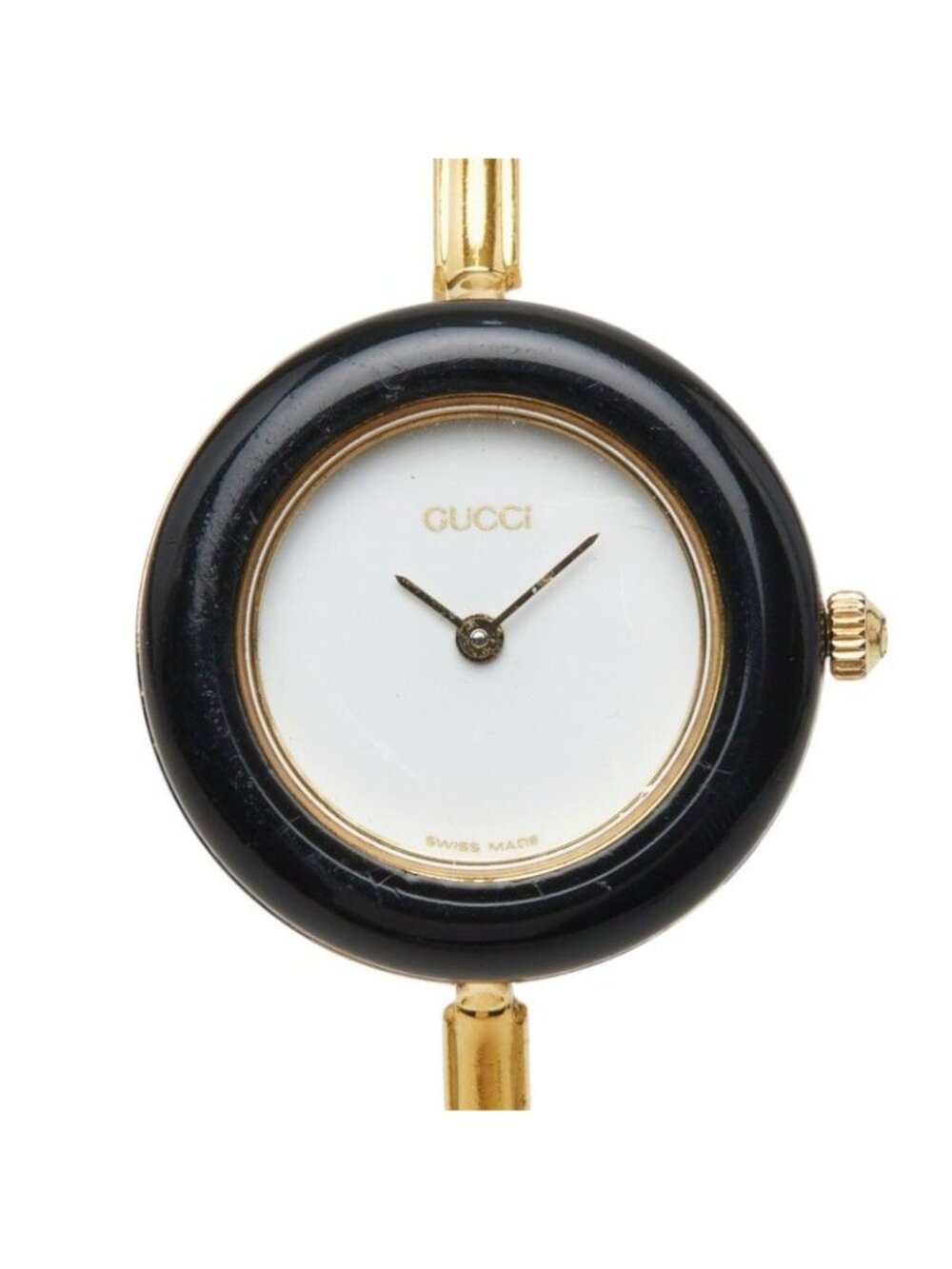 Gucci Change Bezel Watch Bangle 11/12.2 White Gold Plated